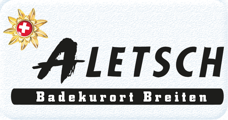 Logo Ferien- und Badekurort Breiten ob Mörel, nahe Brig, Aletscharena, Wallis, Schweiz